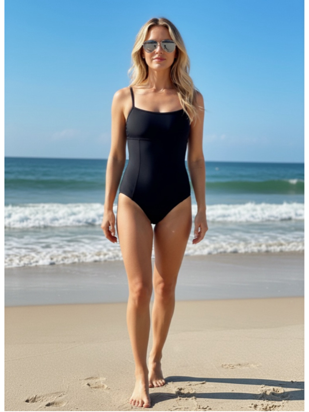Style & Co. Black One Piece Swimsuit Size 10
